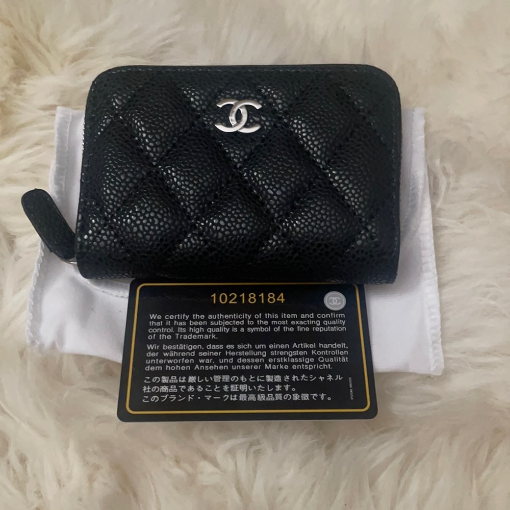 NWT CC black zip wallet